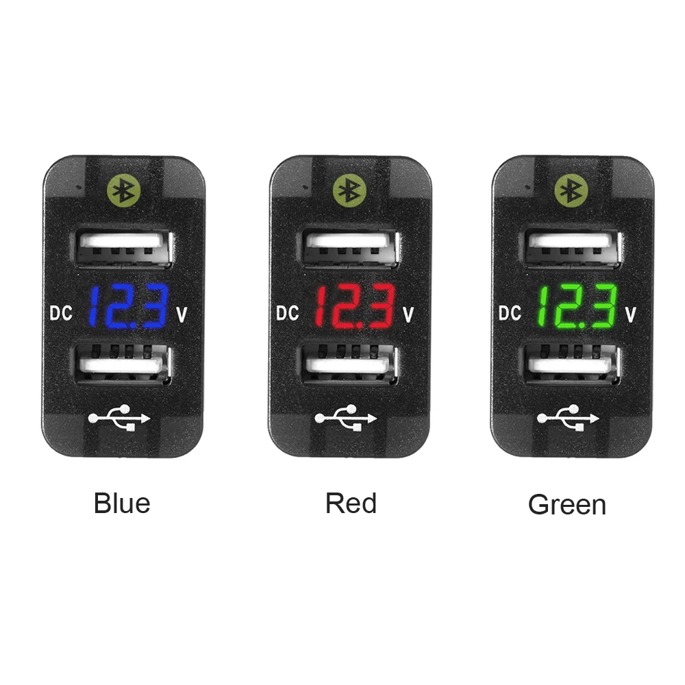  Auto USB Bluetooth Schnelle Lade DC 12-24 V Dual USB Auto Zigarette leichter nterface für Suzuki fü