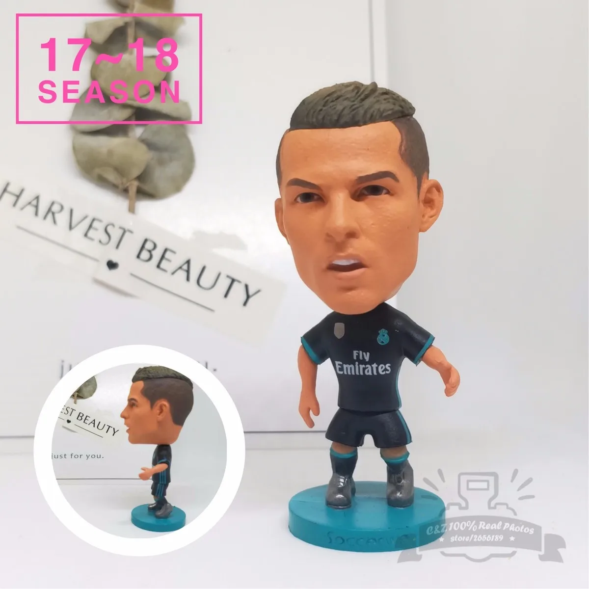 

Soccerwe dolls figurine football stars 17-18 7# C Ronaldo Movable joints resin model toy action figure dolls collectible gift