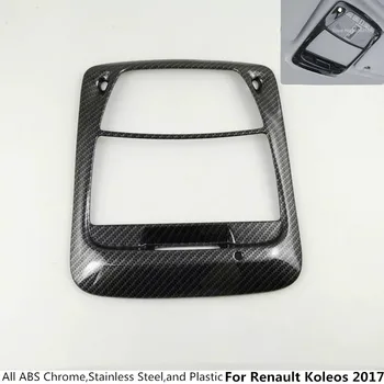 

Car Body Cover Stick Carbon Fibre Head Read Front Reading Light Lamp Trim Hood 1pcs For Renault Koleos 2017 2018 2019 2020