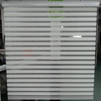 

Zebra Blinds Custom Size Shade Horizontal Elegance Sheer Roller in Beige Window Curtains for Living Room 20 Colors are Available
