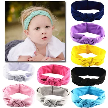 

BABY hairstyles Hand-knit Children Accessories Baby Girl Cross Stretch Cute Kids Cotton Headband Bebes Acessorios Para Cabelo