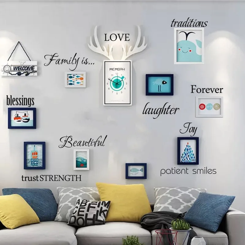 Diy Photo Name Text Wall Sticker Vinyl Art Decal For Living Room Decoration Vinyl Mural Bedroom Art muursticker Diy Photo Name Text Wall Sticker Vinyl Art Decal For Living Room Decoration Vinyl Mural Bedroom Art muursticker