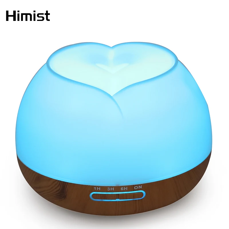 

Ultrasonic Aroma Essential Oil Diffuser with 7 Colors LED Lights Wood Grain 400ML Home Air Humidifier Aromatherapy Machine