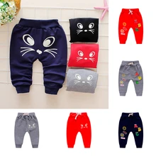 Штаны для маленьких мальчиков летние трусы для мальчиков повседневные Модные эластичные штаны с высокой талией штаны с рисунком кота для малышей шорты