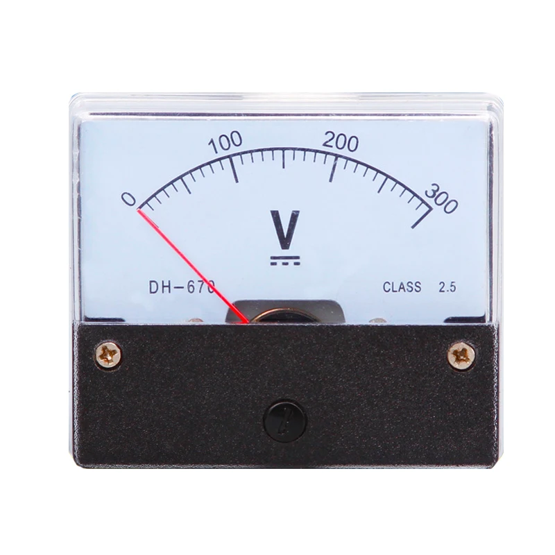 

DH-670 DC Analog Meter Panel Voltage Meter Voltmeters Gauge 0-300V