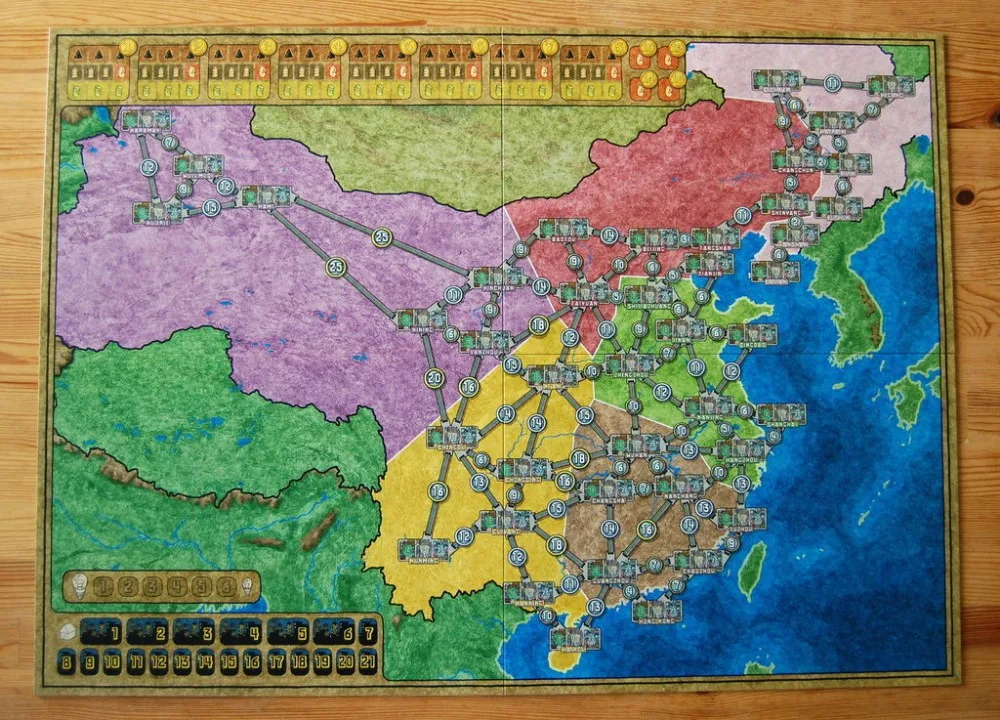 

Power Grid china & korea maps extended maps board game