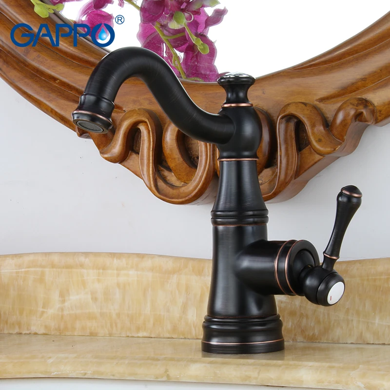 

GAPPO Basin Faucets black deck mounted sink mixer taps waterfall faucet basin water taps bathroom mixer griferia