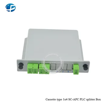 

5pcs/lot FTTH PLC Splitter 1*4 SC-APC Cassette box PLC Splitter 1*4 splitter Fiber Optical Cassette Box