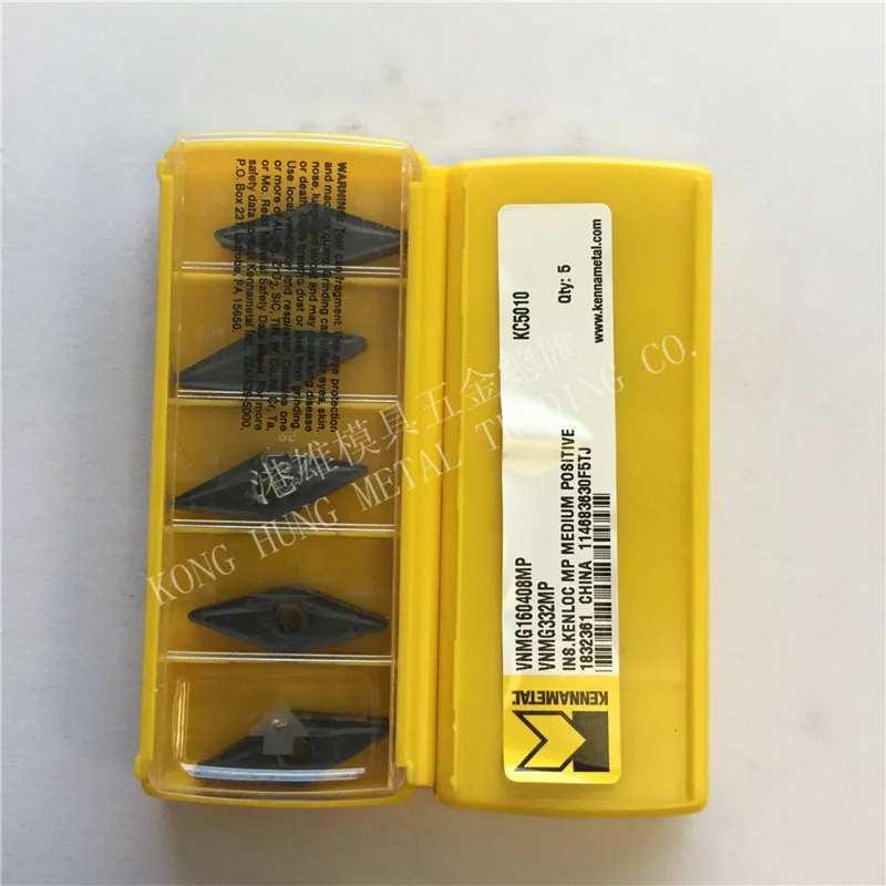 

VNMG160408MP KC5010 Original Kennametal Carbide Inserts Turning Inserts Lathe Tools 10Pcs/Lot