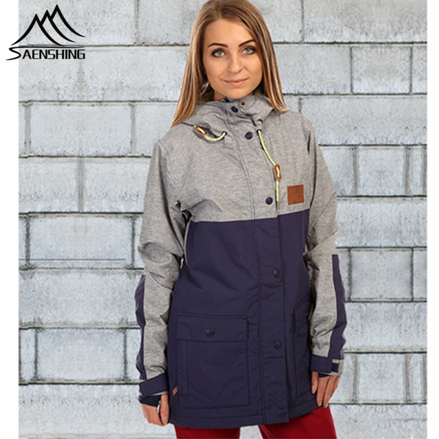 Cheap Hot sale -30 degree winter ski jackets women patch style outdoor snowboard jackets breathable winnter snow coat XS-XL Plus size