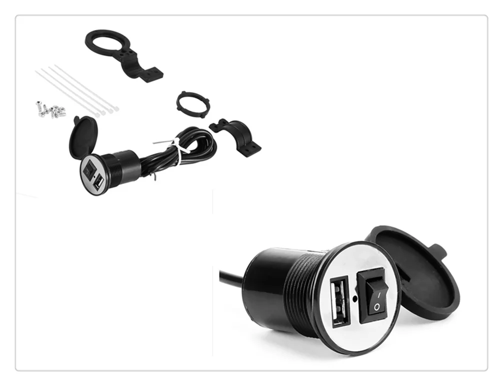 Мотоцикл USB Мобильный телефон зарядное устройство источник питания