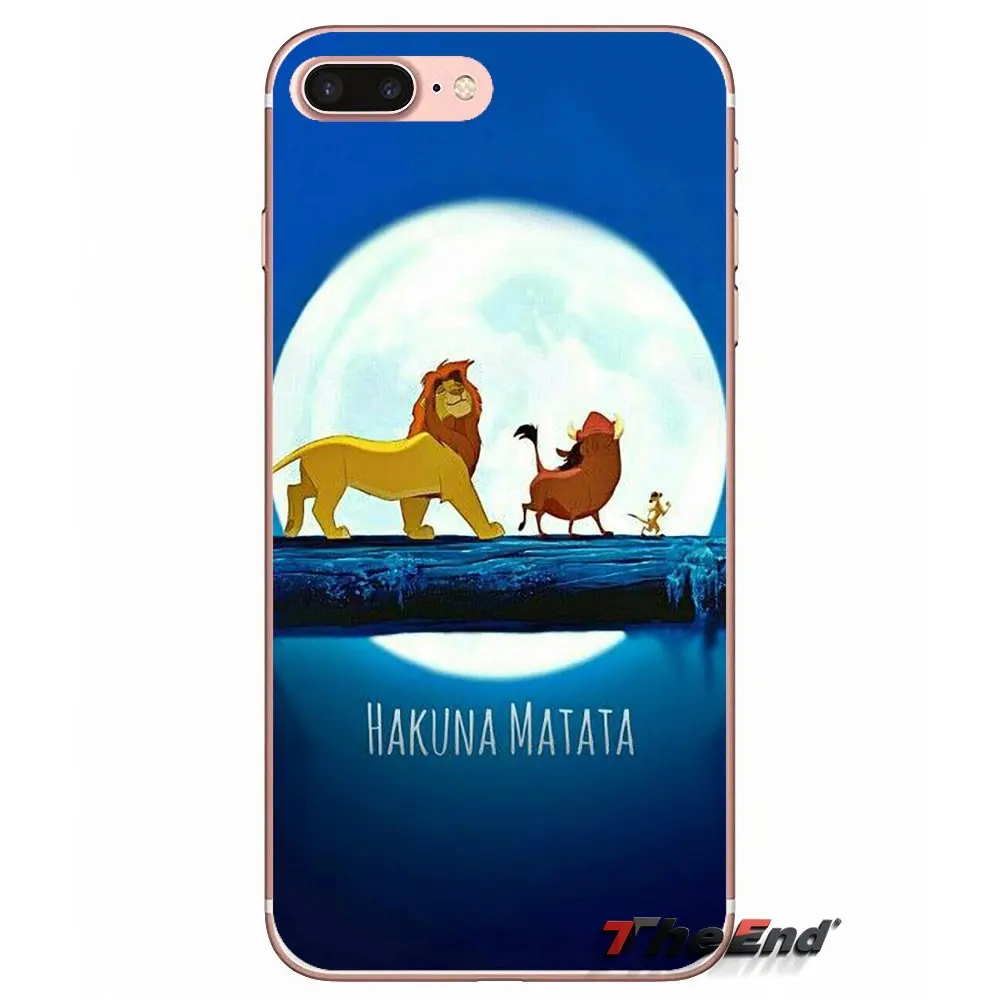 Для Apple iPhone X 4 4S 5 5S SE 5C 6 6S 7 8 Plus 6Plus 7plus 8plus Fundas Coque Tribal Aztec Hakuna Matata Lion King