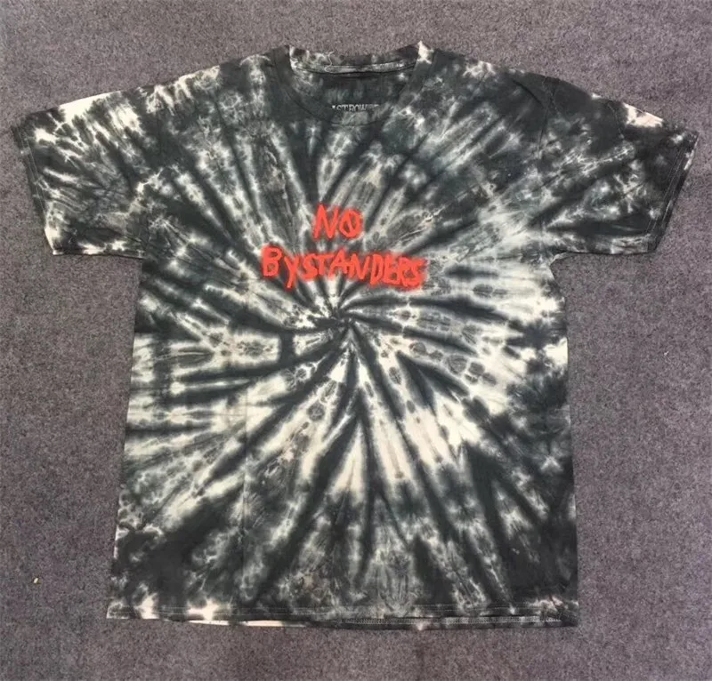 

2019 Astroworld ASTRONAUT BLACK TIE DIE Tee T shirt Men Women 1:1 High quality ASTROWORLD TRAVIS SCOTT t-shirts