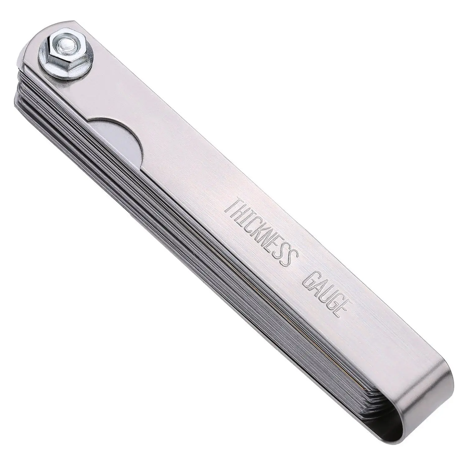 

New Guitar 32 Blade Feeler Gauge Set Laser 2481 Bass Metric Imperial Measure Tune Up Thickness +BRASS BLADE Tool