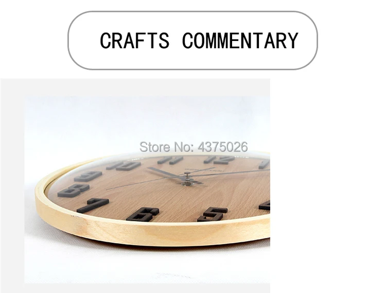 Geekcook 12 ''деревянные Современные Простые настенные часы из круглого стекла Новые Креативные Часы для офиса, спальни, гостиной, кабинета, часы на батарейках
