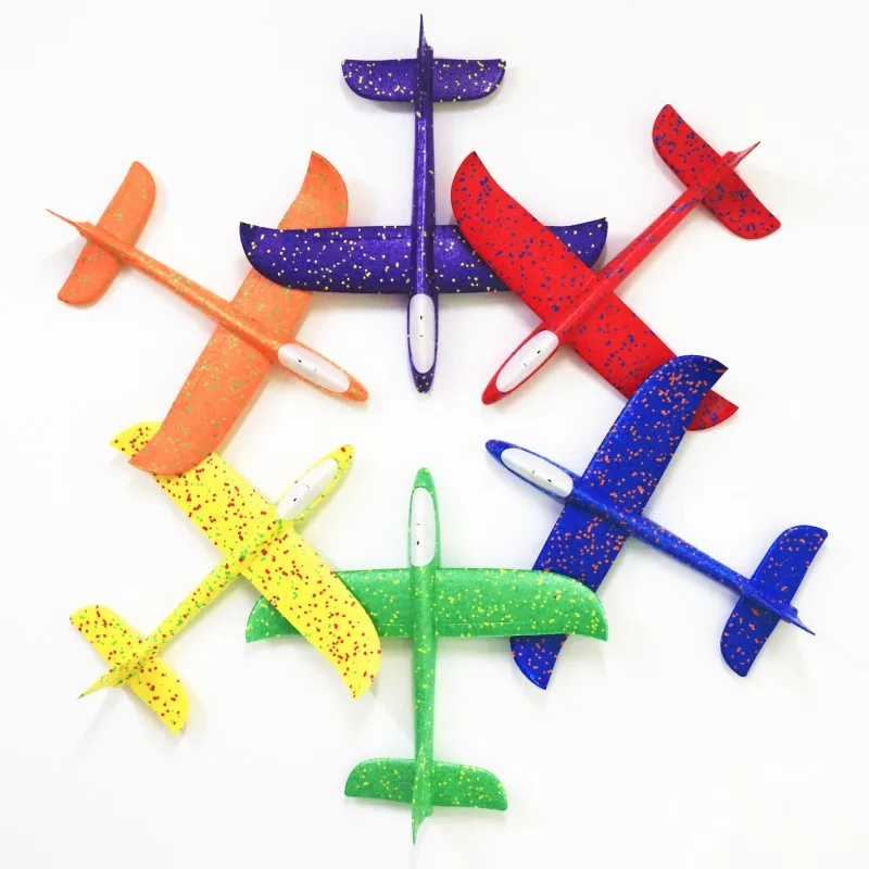 

48cm Funny joy Hand Launch Throwing Glider Aircraft Inertial Foam EPP Airplane Toy Children Plane Model Outdoor Fun Toys