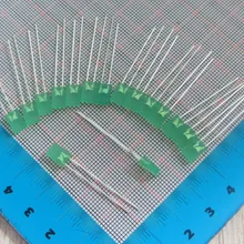 20 шт. Прямоугольник DIP 2*5*7 мм зеленый свет Led-диод зеленый свет