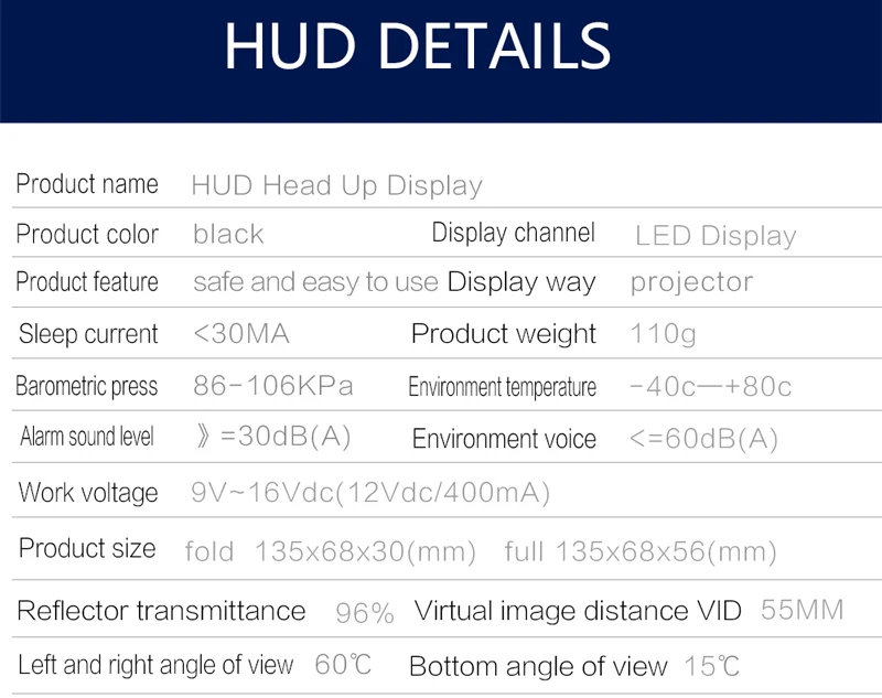 BigBigRoad Car Windscreen Projector On-Board Computer HUD Head Up Display OBD 2 For Volvo S40 S60 S70 S80 S90 V40 XC60 XC70 XC90