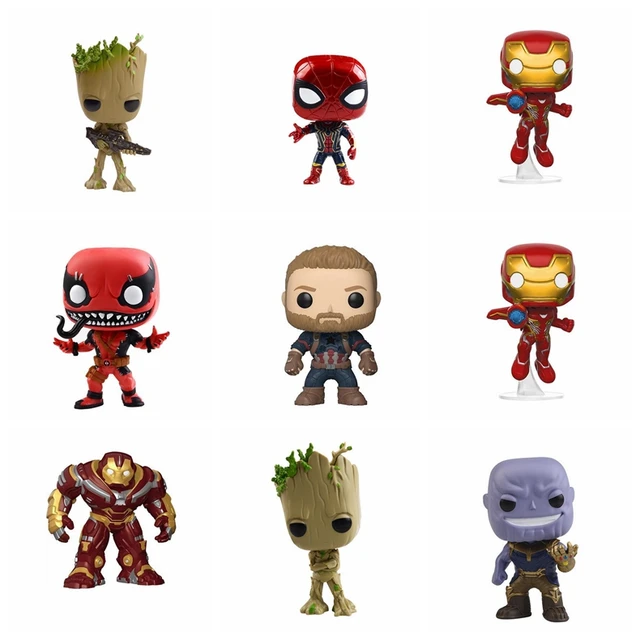 Special Price Marvel Avengers 3: Infinity War Thanos Ironman Spiderman Thor Captain American Venom Hulk Black Panther Figure Vinyl Model Toys