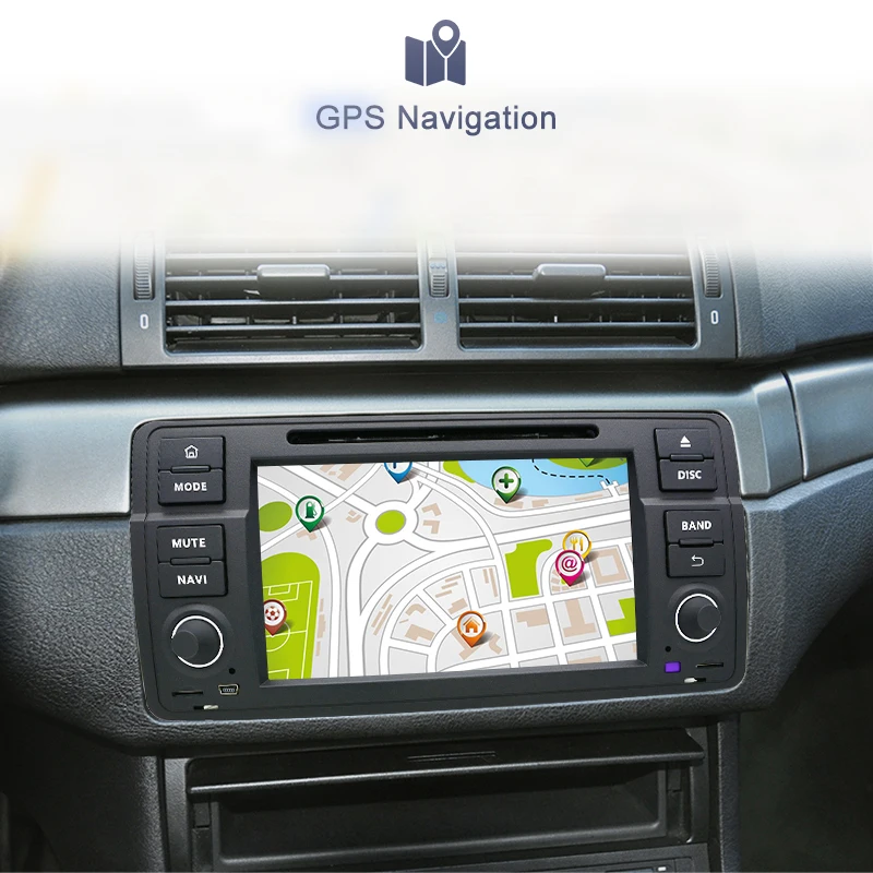Junsun ips автомобильный dvd-проигрыватель на платформе Андроид 8,1 GPS; Мультимедийный проигрыватель для BMW 3 серии E46 M3 Rover Оперативная память 2G WI-FI RDS FM радио-зеркальная связь