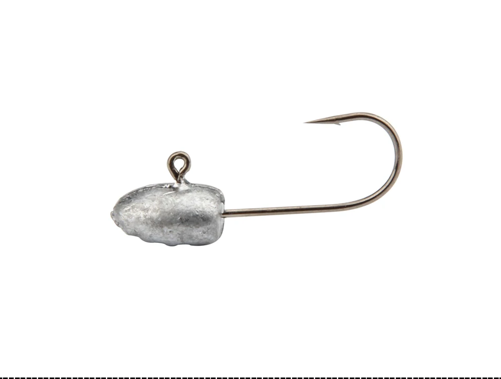 Fishing Hook Lure 2.8g 8pcs Unpainted Lead Jig Head Hook Bait Metal Jigging Lures For Soft Fishing Lure Jig Head Heavy Hook  (6)