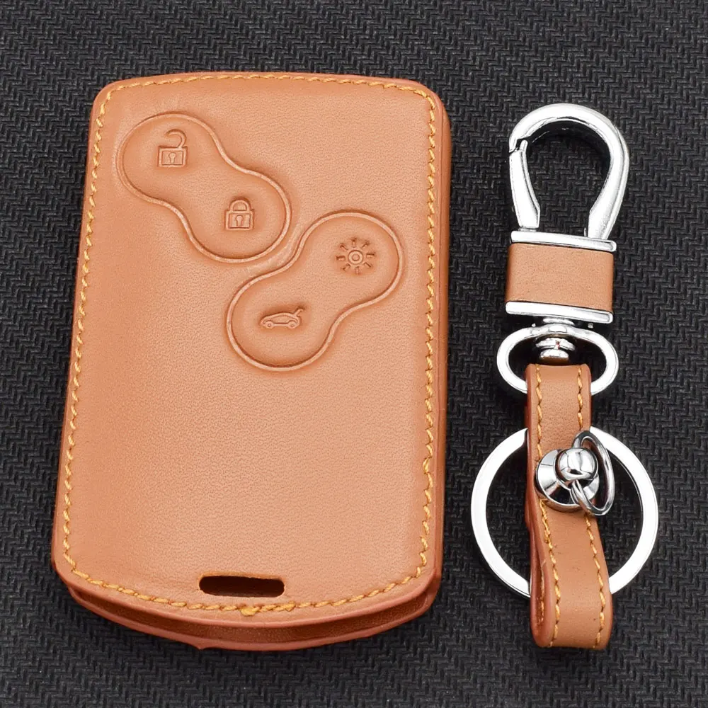 4 Renault Koleos Laguna 2 3 Megane 1 2 3 Sandero leather car key case cover