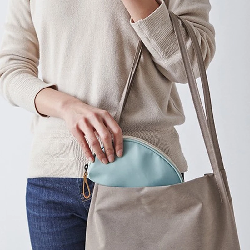 Valenkuci модные мини-полукруглые оболочки сумка для хранения косметики макияж сумки женская косметичка водостойкая маленькая Органическая сумка