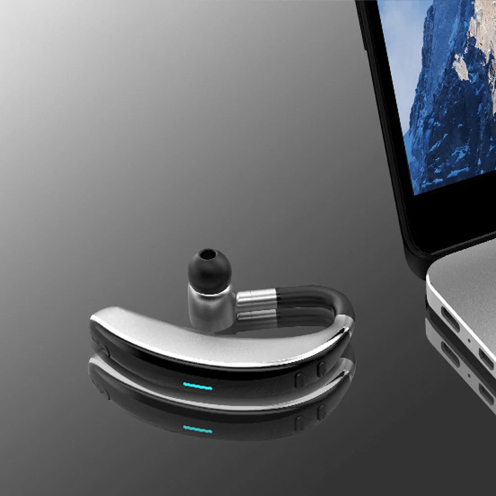 Wireless Bluetooth Earphone Mic Sport Sweatproof Earbud Ergonomic Design Earpiece Stereo Headphones Clear In Ear Headset Running