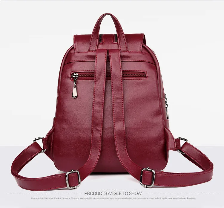 Ноутбук женский кожаный рюкзак роскошный рюкзак женский модный рюкзак школьный ранец сумка Pu NS-33