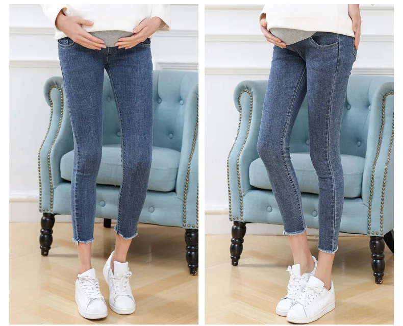 3XL беременности и родам одежда эластичные мягкие джинсы для беременных, обтягивающие, для беременных, брюки для беременных Для женщин одежда на весну и лето