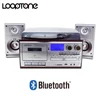 Reproductor de discos LoopTone Bluetooth de 3 velocidades, reproductor de discos de vinilo, reproductor de Cassette, reproductor MP3, reproductor de CD, grabador USB y Radio AM y FM ► Foto 1/6