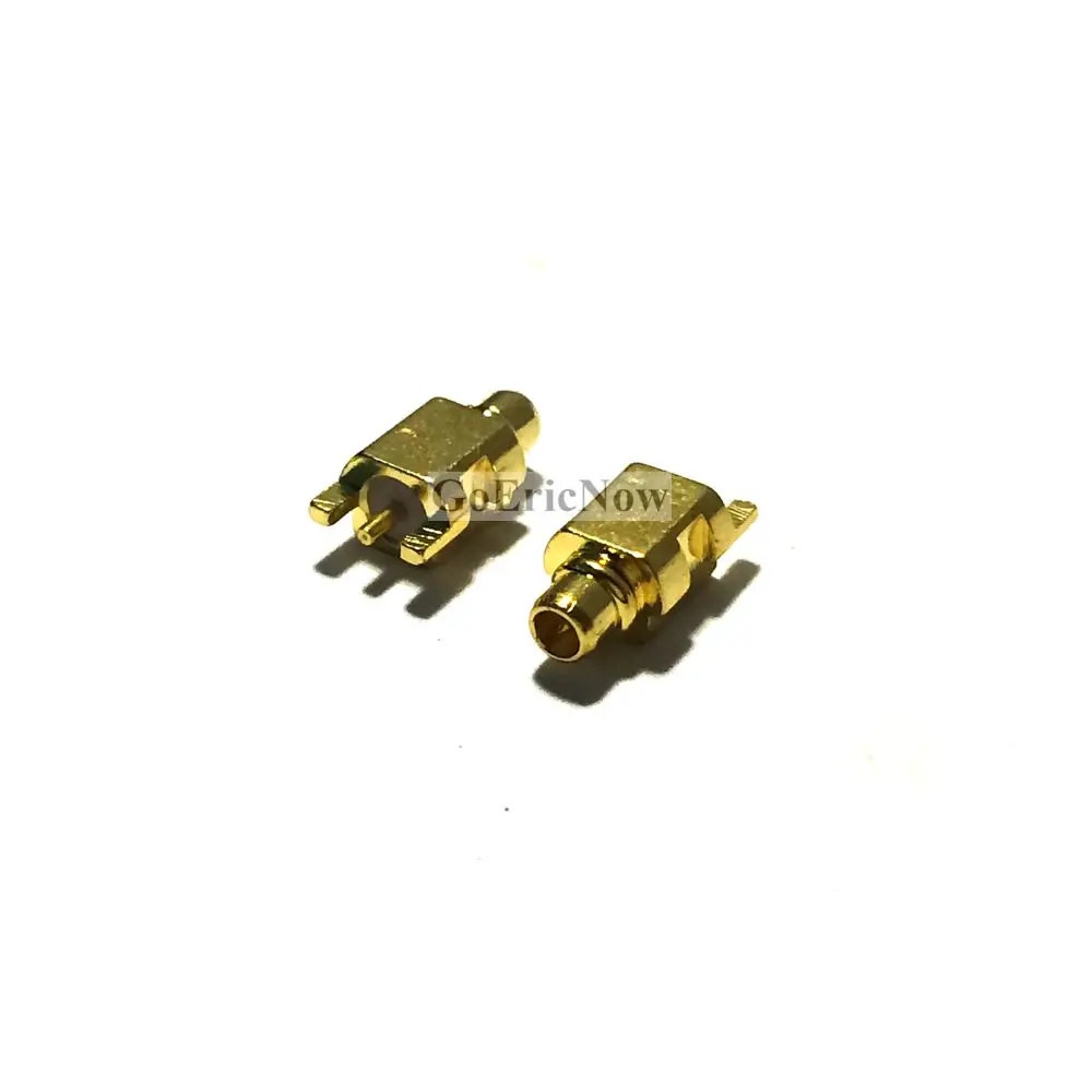 

10 pcs RF Coaxial Goldplated 3 Pin MMCX Male Jack Connector PCB mount Straight Adapter