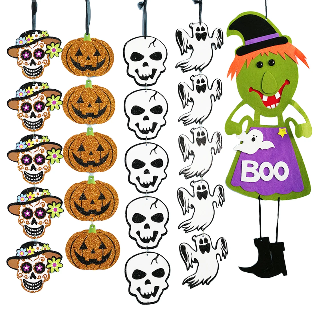 

1Pc Halloween Hanging Props Evening Party Arrangement Props Pumpkin Skeleton Ghost Hanging Party Home DIY Decoration Supplies