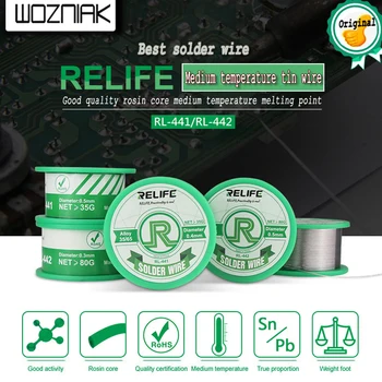 

Medium temperature active solder wire RL-441/442 easy solder with lead tin bright impurities less low melting point Sn35 / Pn65