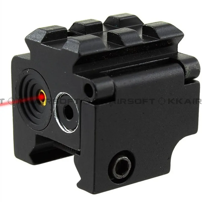 

Mini Red Laser Sight with 2 slots weaver rail