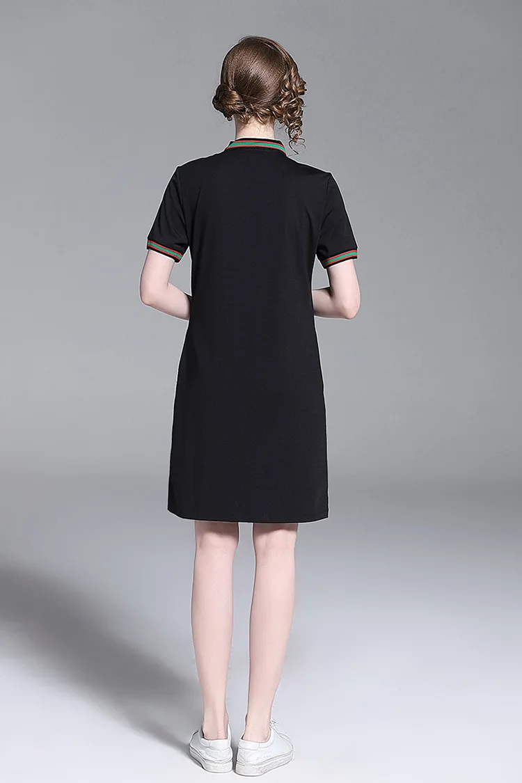 Women summer dress 2019 New Designer elegant embroidered loose knit bodycon white dress summer clothes for women (1)