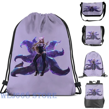 

Funny graphic print shoulder Bags women KDA Ahri Single shoulder backpack travel for men Gym Bag