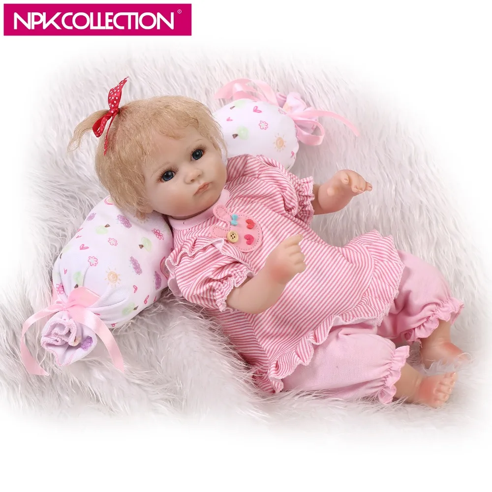

NPK 17 Inch Fairy Vinyl Silicone Reborn Touch Baby Girl Doll Children Birthday Christmas Gift Bebe Boneca Educational Dolls