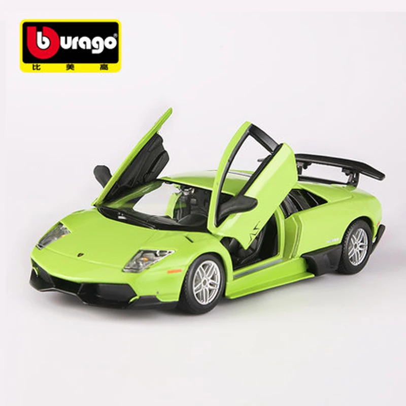 Bburago DIY сборка автомобилей модель 1:24 зеленый LP670 4 SV сплав статическая супер