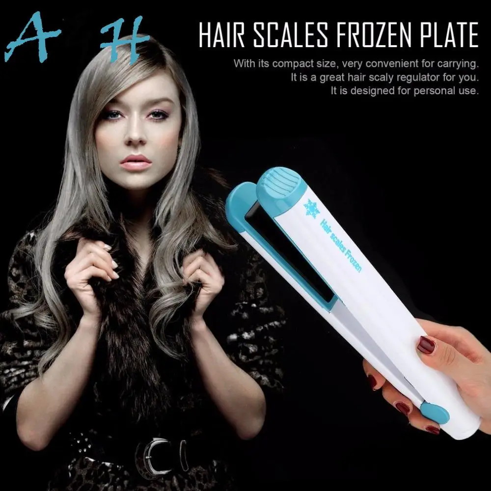 

for Straightener Hair Professional Core Personal Cool Cordless New Scales Iron Storage Portable with Use Plate Hair Ice Frozen