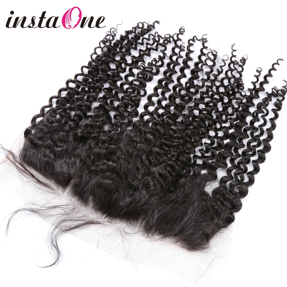 

Instaone Hair 3 Bundles Brazilian Deep Wave With Frontal 13*4 Free Part Ear to Ear Lace Frontal Virgin Human Hair Bundles