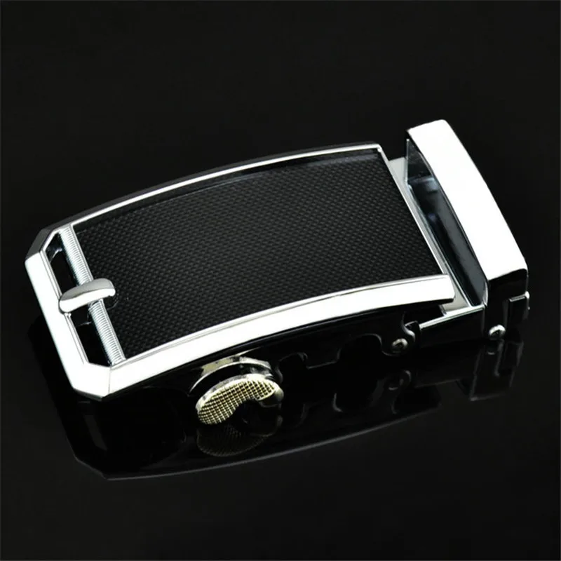 Black Smooth surface High quality Brand Belt Buckle Men's Leisure Suit