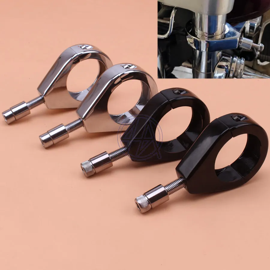

Motorcycle Fork Relocation 49mm Turn Signal Lights Indicator Fork Mount Bracket Chrome/Black For Harley Davidson Cafe Racer ATV