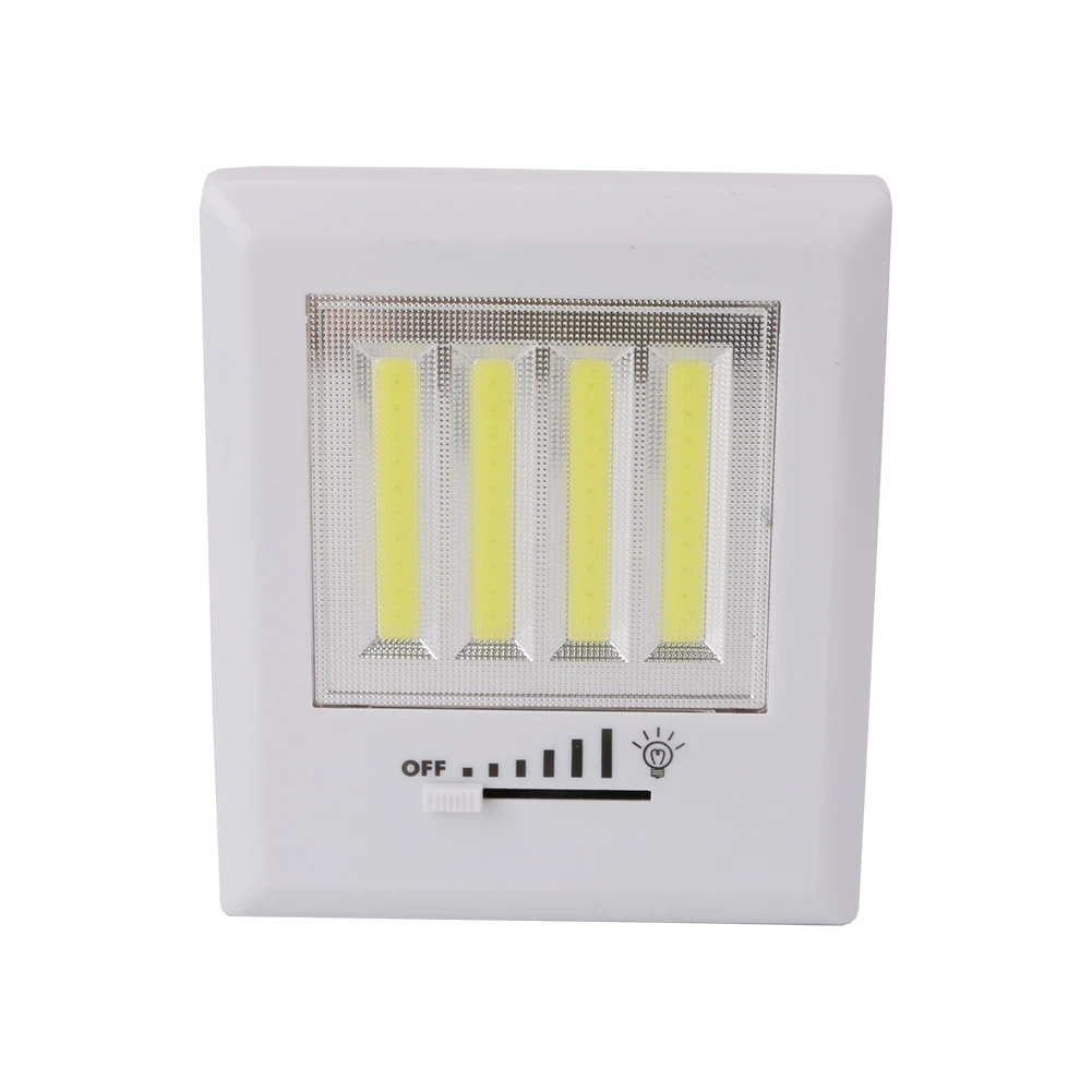 White COB LED Wandlicht Licht-Schalter Nachtlicht Magnet Batterie Schrank-Lampe