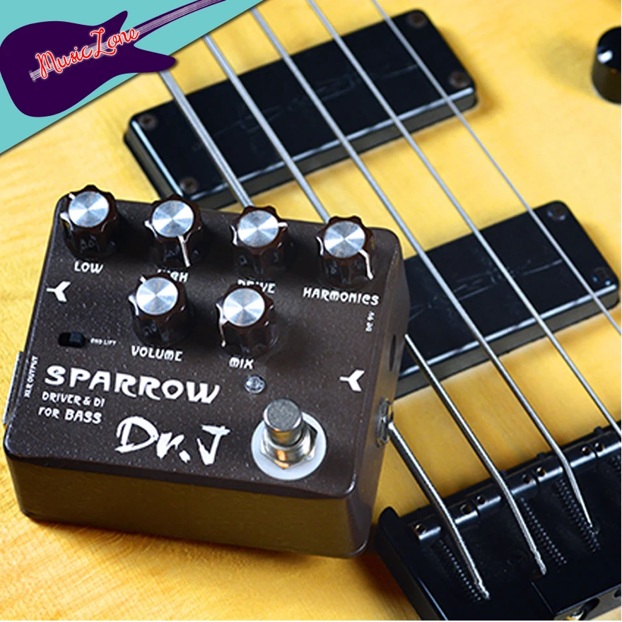 Dr.J D-53 Sparrow Bass DI XLR OverDrive Guitar Effect Pedal