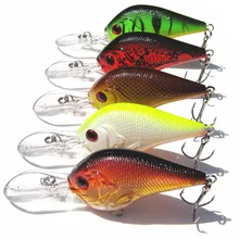 1 ШТ. Рыболовные Приманки Глубокого 9.5cm11.4g Crankbait Жесткий Bait 5 Цвета Tight Колебание Медленный Плавающей Рыболовные Снасти L15