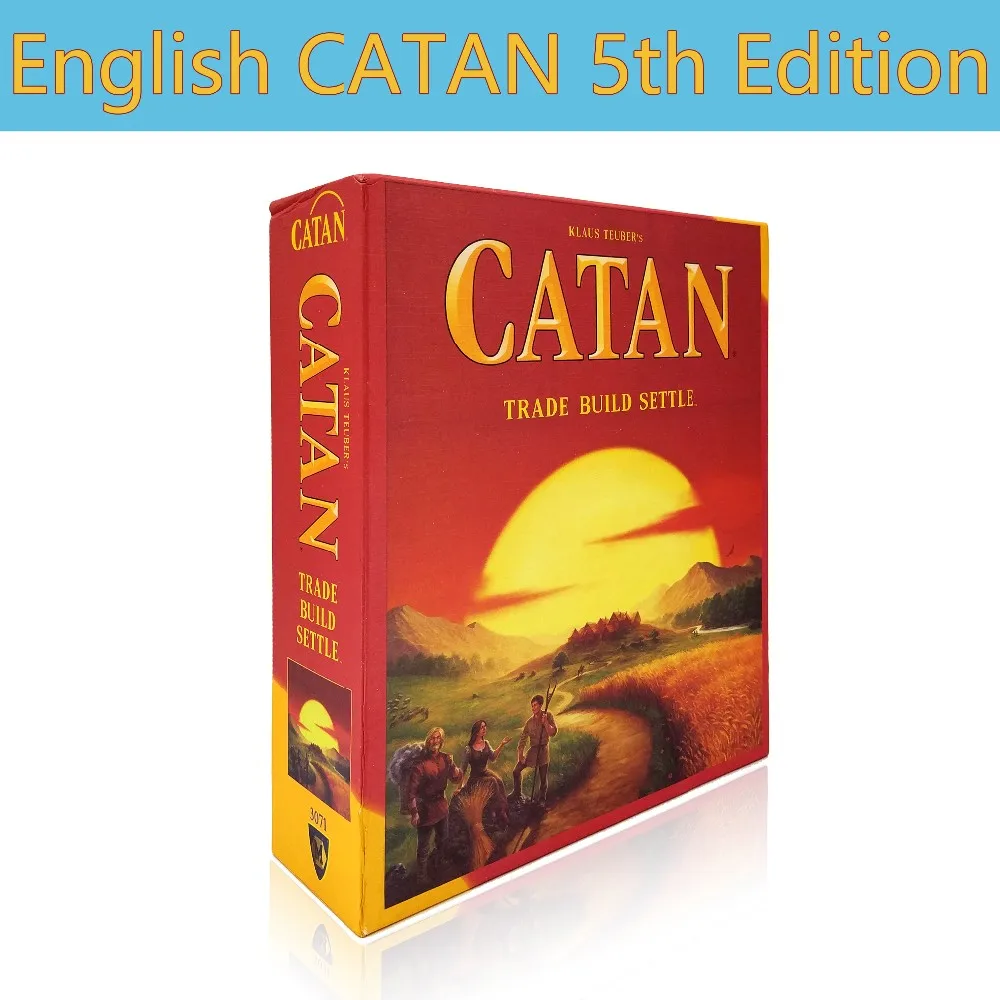 

Catan Board Game full English high quality Family Fun Playing Card Game Educational Theme for 4 players home party table Game