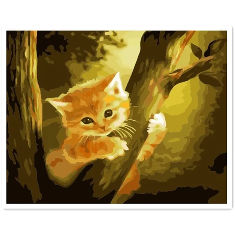 The three little kittens Набор для рисования по номерам Cotton Paint On Unique Gift Home Decor Artwork 2