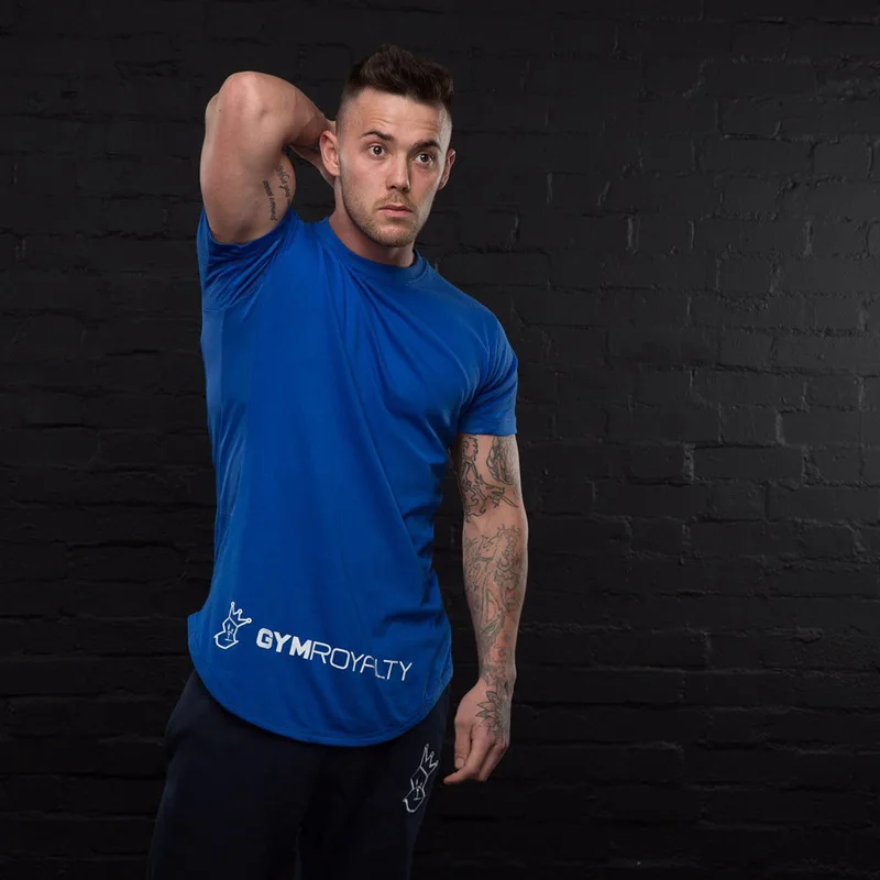 Мужская футболка с коротким рукавом Zfit muscle fitness хлопковая облегающая для бега