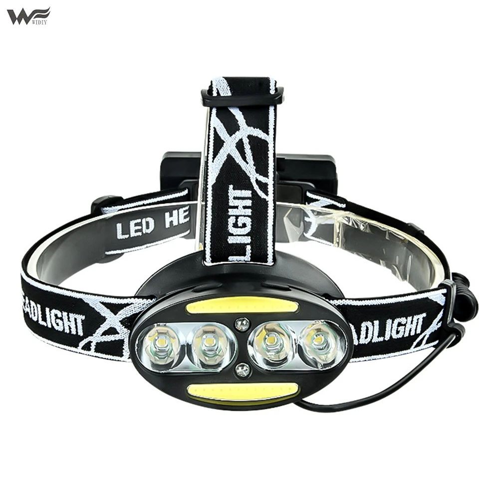 

Headlamps 6LED8LED strong head light USB charging head-mounted flashlight Outdoor sensor headlight